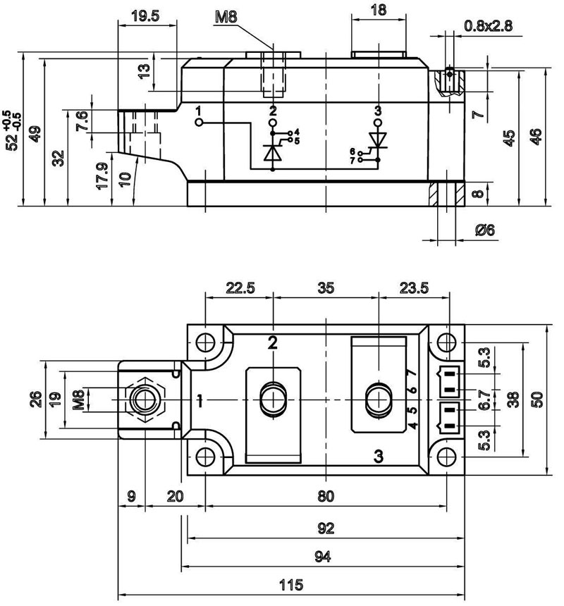 شماتیک SKKH330/16E سمیکرون